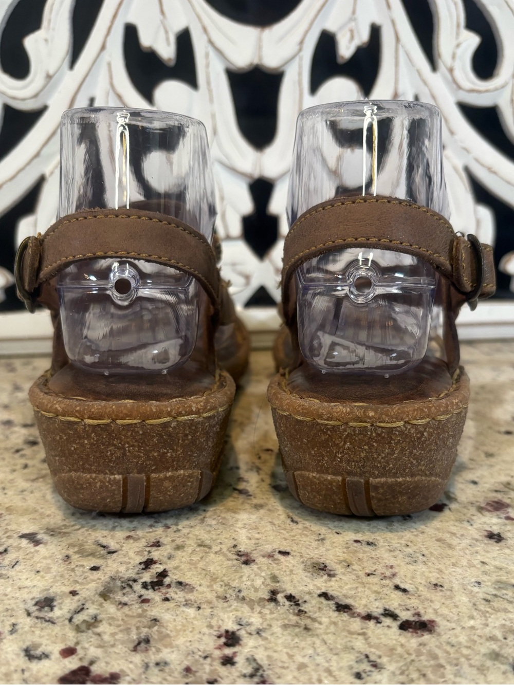 Born Women’s Brown Leather Comfort Sandals Size 8 - Picture 5 of 12